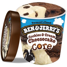 Cookies and Cream Cheesecake Core Ben and Jerry's