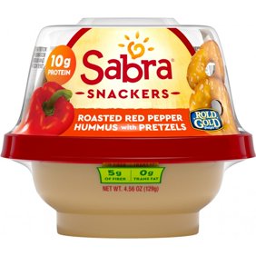 Sabra Roasted Red Pepper Hummus WIth Pretzel Crisps