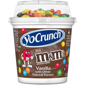 Yocrunch Yogurt Vanilla and M and M